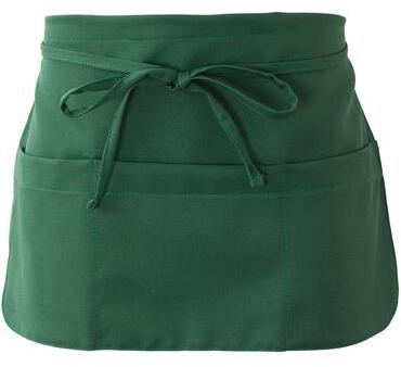 Grembiule Pub Verde Scuro con Tasche Grembiule Corto Bar Caffè Gelateria