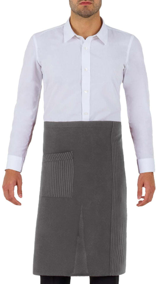 Grembiule Rodano Gessato Grigio Grembiule Vita Cameriere