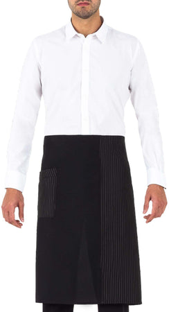 Grembiule Rodano Gessato Nero Grembiule Vita Cameriere