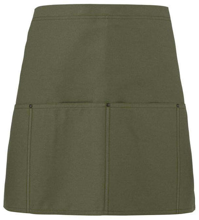 Grembiule Seattle Verde Militare Grembiule Cuoco con Tasconi Cameriere Osteria Pub