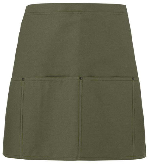 Grembiule Seattle Verde Militare Grembiule Cuoco con Tasconi Cameriere Osteria Pub