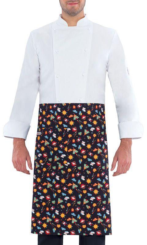 Grembiule Vita Fantasia Gufi Zagabria 100% Cotone Grembiule Cucina Fantasia Grembiule Servizio Pub