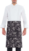 Grembiule Vita Fantasia Travel Zagabria 100% Cotone Grembiule Cucina Fantasia Grembiule Servizio Pub