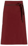 Grembiule Vita Matera Bordeaux Grembiule Cuoco con Tasca