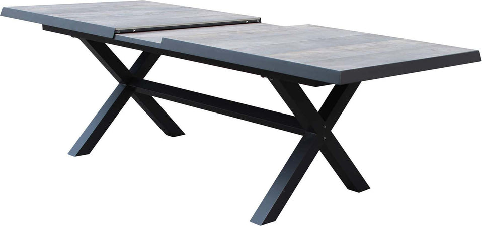 GRES---tavolo-da-giardino-allungabile-in-alluminio-e-gres-cm-200/260x100-Antracite-Milani-Home
