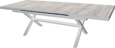 GRES---tavolo-da-giardino-allungabile-in-alluminio-e-gres-cm-200/260x101-Bianco-Milani-Home