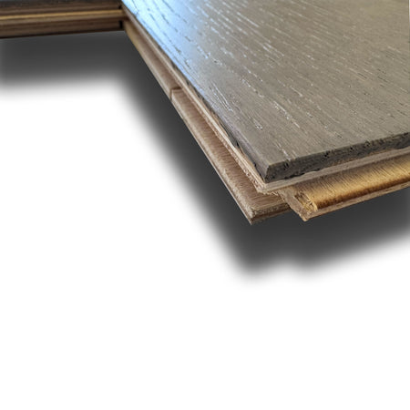 €34,99MQ *MEGA STOCK* Lotti da 96mq di Listone prefinito ROVERE STYLE GREY Vern. bisell. Spazz. 15,5x153x600/1100mm (4mm nobile) - Eternal Parquet