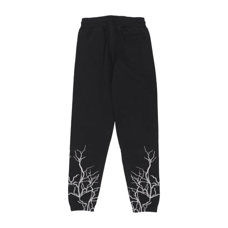 PHOBIA Pantalone Tuta Leggero Uomo Embroidery Lightning Pants Black/grey da uomo