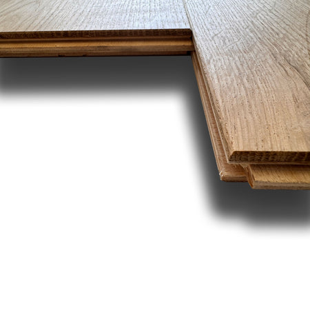 €24,99MQ *MEGA STOCK* Lotto da 24mq di Listone prefinito ROVERE PRELEVIGATO GREZZO bisell.  14,5x180x500/1000mm (3 nobile) Eternal Parquet
