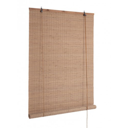 Tende salamanca oscurante in bamboo, barre in legno, filo di poliestere