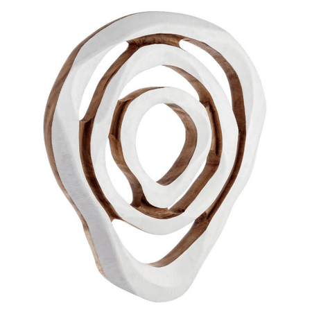 Decorazione parete lenwoon bianca, legno suar massiccio, finitura finale a base di introcellulosa