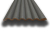 Asta intera 12x154x2800mm di Rivestimento Parete Boiserie cannettato Lamelli tondi eff. Touch VELVET GREY
