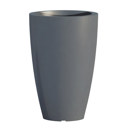 Vaso Cromia Prisma rotondo decorazione in resina "Made in Italy" da h 50 cm