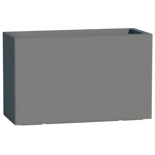 Vaso Cromia Flowerpot rettangolare decorazione tinta unita in resina Made in Italy