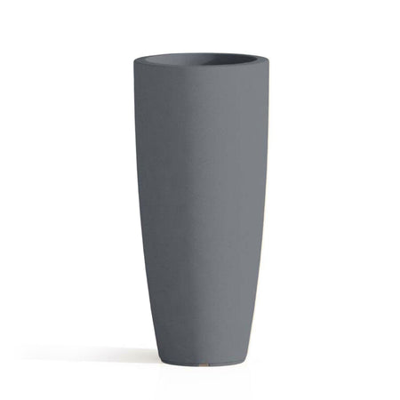 Vaso Cromia Stilo rotondo e alto tinta unita per esterno ed interno "Made in Italy"