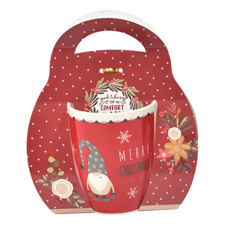 Tazza in ceramica natalizia con confezione regalo da 340 mL Ø 8,3 x 11,5 x h 10,5 cm