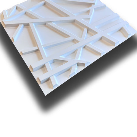 €3,49 pannello per boiserie a parete, rivestimento cassonato a soffitto e porte in PVC 3D 50X50cm mod. GRID