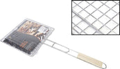 Griglia Barbecue Doppia Grill Manico In Legno Graticola Arrosto Pesce 22.5x20.5cm Articoli da Giardino > Barbecue > Prodotti Da Esterno Trade Shop italia - Napoli, Commerciovirtuoso.it
