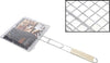 Griglia-Barbecue-Doppia-Grill-Manico-In-Legno-Graticola-Arrosto-Pesce-22.5x20.5cm