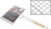 Griglia Barbecue Doppia Manico Legno Graticola Grigliata Pesce Arrosto 34,5x22cm Articoli da Giardino > Barbecue > Prodotti Da Esterno Trade Shop italia - Napoli, Commerciovirtuoso.it