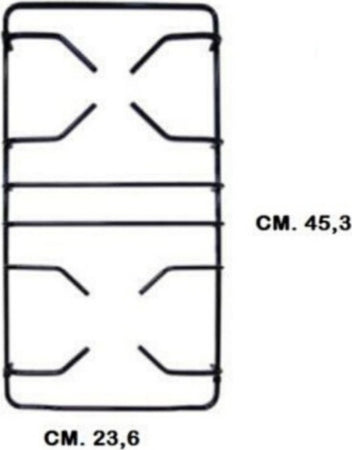 GRIGLIA CUCINA FRANKE IN PIATTINA ARMONIA CARTESIO CM.45,3 X 23,6 1981254 GR86 Casa e cucina/Grandi elettrodomestici/Accessori e parti di ricambio/Ricambi e accessori per piani cottura/Griglie per piani cottura Rossi Ricambi - Venetico Marina, Commerciovirtuoso.it