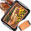 Griglia-Elettrica-Senza-Fumo-Grill-Smokeless-Rivestimento-Ceramica-Antiaderente