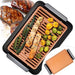 Griglia-Elettrica-Senza-Fumo-Grill-Smokeless-Rivestimento-Ceramica-Antiaderente