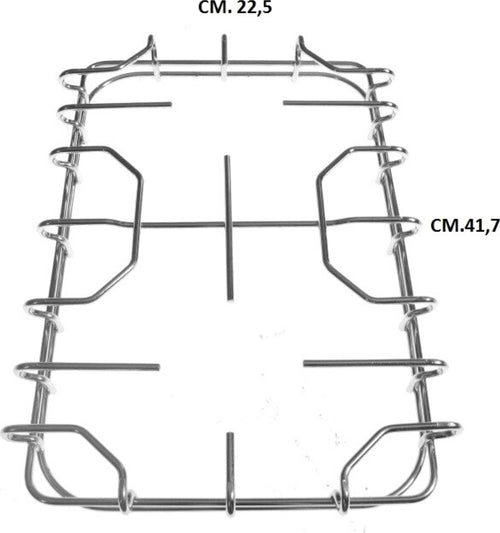 GRIGLIA IN ACCIAIO CROMATO 2 FUOCHI PER CUCINA GAS STAR CM.41.7 X 22.5 Casa e cucina/Grandi elettrodomestici/Accessori e parti di ricambio/Ricambi e accessori per piani cottura/Griglie per piani cottura Rossi Ricambi - Venetico Marina, Commerciovirtuoso.it