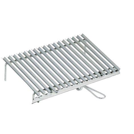 Griglia in acciaio  bistecchiera scola grasso per barbecue e camino Made in Italy
