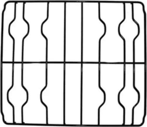 Griglia-in-acciaio-smaltata-nera-cucina-gas-DeLonghi-4-fuochi-41,2-x-46,5-cm