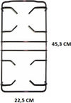 GRIGLIA IN PIATTINA SMALTATA PIANO COTTURA FRANKE ARMONIA 45,3 X 22,5 CM Casa e cucina/Grandi elettrodomestici/Accessori e parti di ricambio/Ricambi e accessori per piani cottura/Griglie per piani cottura Rossi Ricambi - Venetico Marina, Commerciovirtuoso.it