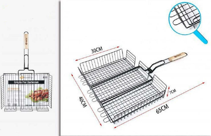 Griglia Per Barbecue 65 X 40 X 30 X H7cm Per Braciata Carne Pesce Verdure 802051 Casa e cucina/Elettrodomestici per la cucina/Piastre e griglie elettriche/Piastre Trade Shop italia - Napoli, Commerciovirtuoso.it