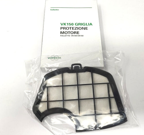 GRIGLIA PROTEZIONE MOTORE VORWERK FOLLETTO VK140 VK150 ORIGINALE 49013 Casa e cucina/Aspirapolvere e pulizia di pavimenti e finestre/Accessori per aspirapolvere/Batterie e parti sostitutive Rossi Ricambi - Venetico Marina, Commerciovirtuoso.it