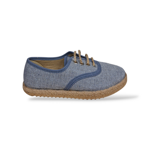 Sneakers Bambino Jeans Beige VUL-LADI con Laccio Corda – Scarpe Casual Eleganti Scuola Taglie 22-37