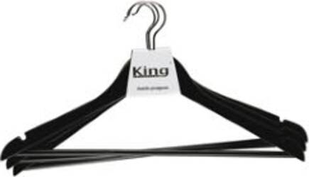 Grucce - legno - 45 x 23 x 1 2 cm - nero - King Collection - conf. 3 pezzi Casa e cucina/Arredamento/Ingresso/Appendiabiti Eurocartuccia - Pavullo, Commerciovirtuoso.it