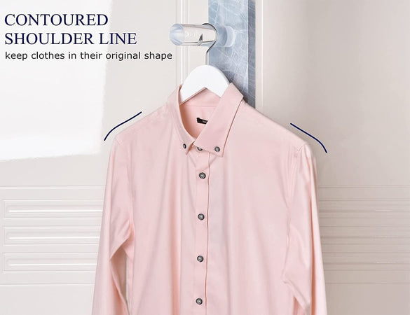 Grucce Appendiabiti In Legno Bianco Con Tacche E Barra Per Pantaloni 43 Cm Casa e cucina/Organizzazione interni/Organizzazione guardaroba/Grucce e appendini/Grucce Decor Space - Altamura, Commerciovirtuoso.it