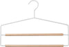 Grucce Porta Pantaloni 2 Scomparti In Metallo Bianco E Legno 37 Cm Casa e cucina/Organizzazione interni/Organizzazione guardaroba/Grucce e appendini/Appendini per pantaloni Decor Space - Altamura, Commerciovirtuoso.it