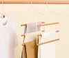 Grucce Porta Pantaloni 3 Scomparti In Metallo Bianco E Legno 37 Cm Casa e cucina/Organizzazione interni/Organizzazione guardaroba/Grucce e appendini/Appendini per pantaloni Decor Space - Altamura, Commerciovirtuoso.it