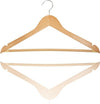 Gruccia-Grucce-3-Pezzi-Filo-Legno-Cc6351-Appendi-Abiti-44x16cm-Vestiti-Appendini