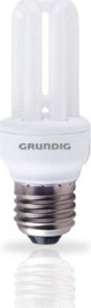 Grundig-Lampadina-a-Risparmio-Energetico-Forma-3-Tubi-Mini-7W-E27-luce-calda