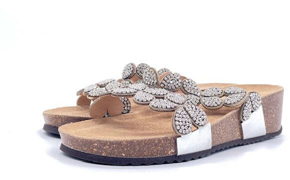 GRUNLAND Ciabatta donna Anin Argento