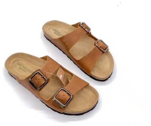 GRUNLAND Ciabatta Donna Sara Cuoio