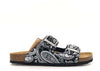 GRUNLAND Ciabatte donna due fasce CB2671 Nero