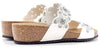 GRUNLAND Ciabatte Donna Memi Bianco Brillantini