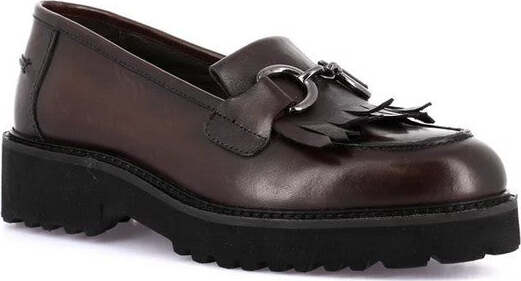 Grunland-mocassino-donna-Aure-in-pelle-testa-di-moro-con-nappine-SC4225