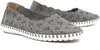 GRUNLAND Mocassino donna MAGI forato grigio