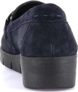 Grunland-mocassino-donna-Tafa-in-camoscio-con-catena-Navy-SC4362