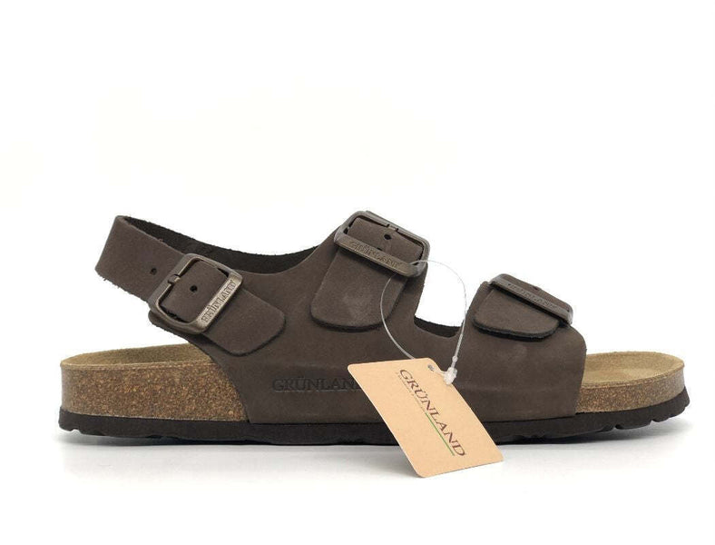 GRUNLAND Sandalo uomo Robi Marrone - Main Image