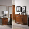 GRUPPO-COMO'-2-COMODINI-CLASSICO-IN-LEGNO-SAGOMATO-TINTA-NOCE