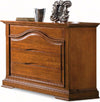 GRUPPO-COMO'-2-COMODINI-CLASSICO-IN-LEGNO-SAGOMATO-TINTA-NOCE